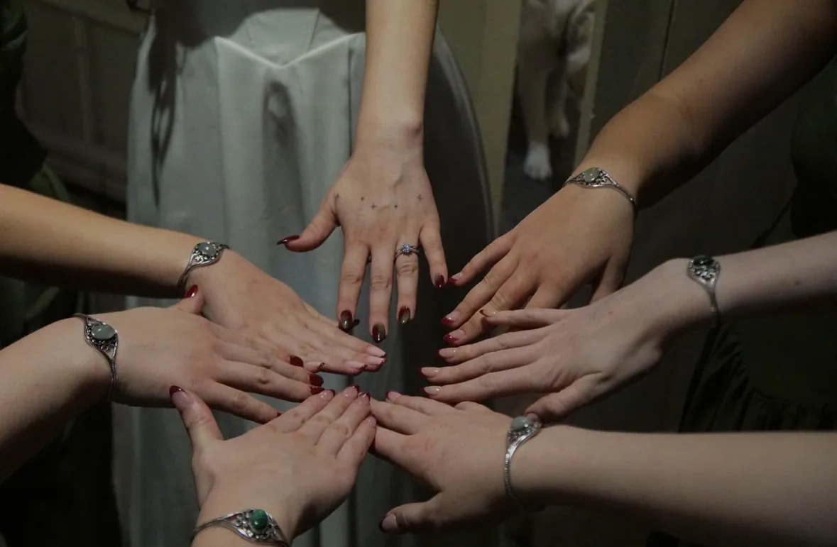 Matching Bracelets. Weddings by Miranda Johnson.